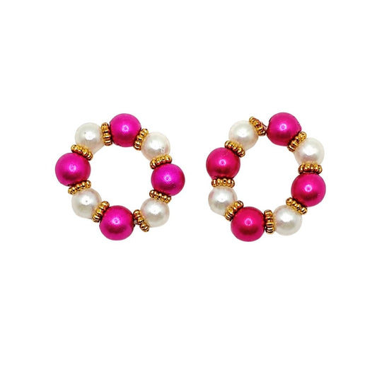 Premium Pink & Silver Color Pearl Kangan for Laddu Gopal ( Size No. 2, 3, 4 ) - Lordkart