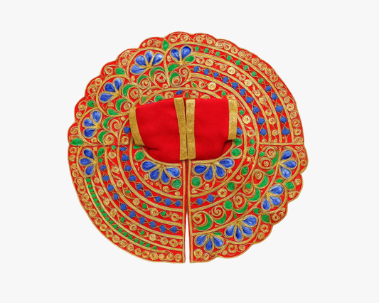 Meenakari Work Red Laddu Gopal Fancy Dress Lordkart