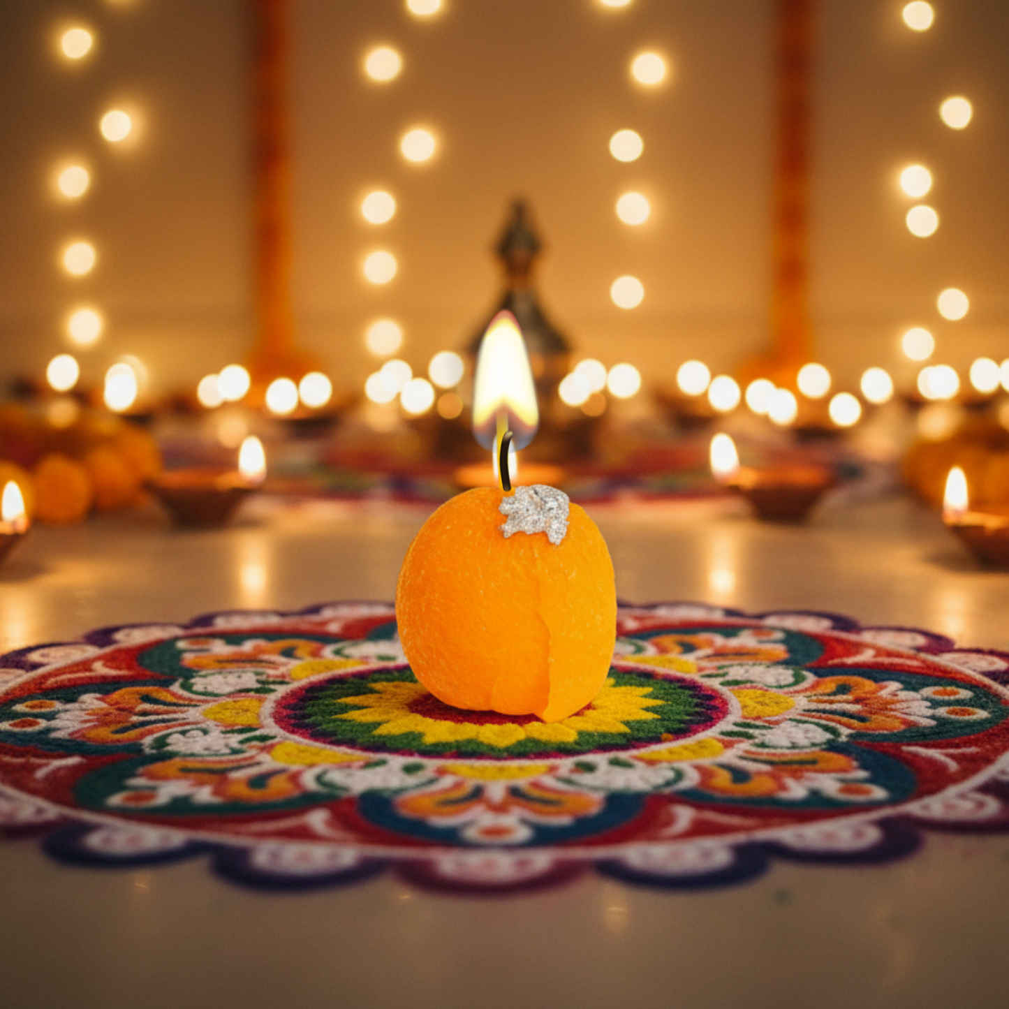 scented flower candles set