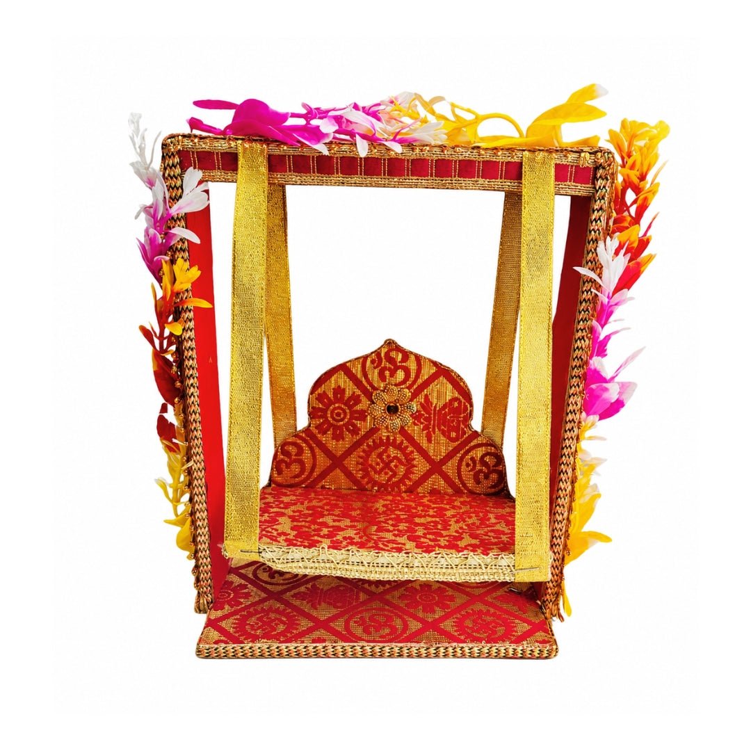 Shri Krishna Janmashtami Special Handcrafted Floral Jhula - Lordkart