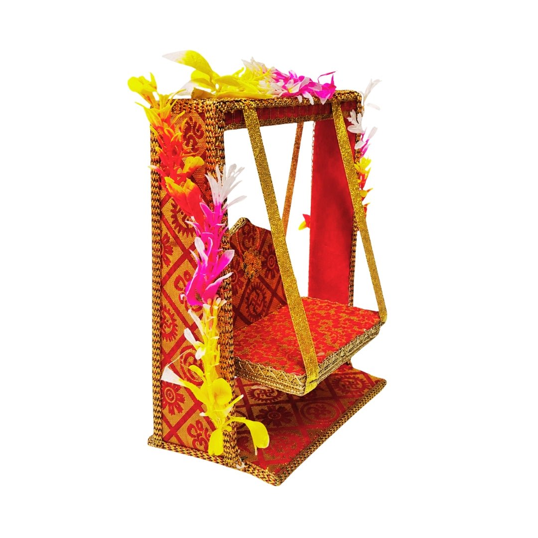 Shri Krishna Janmashtami Special Handcrafted Floral Jhula - Lordkart