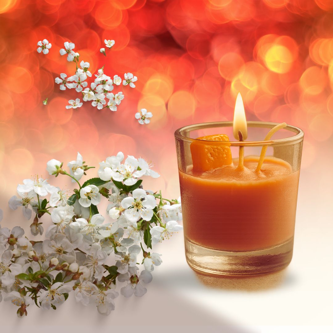 vintage floral candle designs